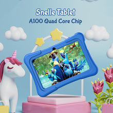 Sez Goods Kinder-Tablet – 32 GB – 7 Zoll – inkl. Hülle, Displayschutzfolie, Ohrstöpsel – Kinder-Tablet – Android 11.0 – Kinder-Tablet ab 3 Jahren – Blau
