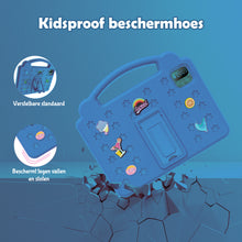 Sez Goods Kindertablet - 64GB - 10 Inch - Incl Hoesje, Screenprotector, Oordopjes - Kids Tablet - Android 12.0 - Kindertablet vanaf 3 jaar - Blauw