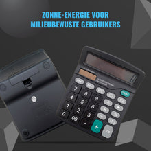 SEZGoods Rekenmachine Groot - 12x15x1.5 - Zonne-energie - Groot Display - Bureaurekenmachine
