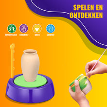 Pottenbakkersschijf - Complete Set - Draaischijf - Pottenbakken Kinderen - Boetseerschijf - Polymeer Klei - Boetseerklei - Polymer clay - Afbak klei