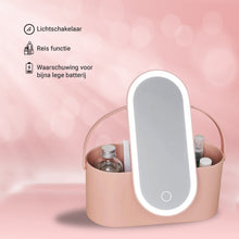 Beautycase Met LED Spiegel- Roze - Make Up Organizer - Make Up Koffer Meisjes - Make Up Koffer Kinderen - Make Up Set Voor Meisjes - Reisformaat