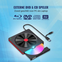 SezGoods CD Speler Voor Laptop - Blu-ray Compabiliteit - Universeel - Plug & Play - Zwart