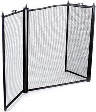 Fireplace Screen With Lever - Fireplace Screen - Spark Screen - Steel 