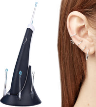 Luxuriöser elektrischer Ohrenreiniger – mit 4 Aufsätzen – Ohrenschmalz-Entferner-Spirale – Ohren reinigen – Ohrenschmalz-Reiniger – Ohrenkratzer 