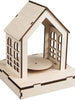 Miniatur-Bausatz für Erwachsene – inklusive Drehscheibe – 18,5 x 18,5 x 21 – Bausätze für Erwachsene – Miniatur-Hausbausatz – Miniatur-DIY 