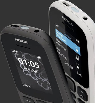 Nokia 105 - 4e Editie - Zwart - Dual Sim - Simlock vrij - Prepaid telefoon met simkaart