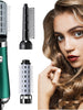 Multifunctional Mini Curling Iron - Curling Iron With Attachments - 3 Attachments - Straightening Brush - Hairdryer with Brush - Curling Brush - Hairbrush - Hot Comb 