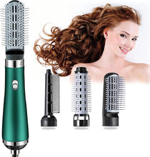 Multifunctional Mini Curling Iron - Curling Iron With Attachments - 3 Attachments - Straightening Brush - Hairdryer with Brush - Curling Brush - Hairbrush - Hot Comb 