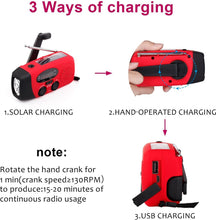 Rode Noodradio - Noodradio Opwindbaar - Noodpakket - Noodrantsoen - Dynamo Radio