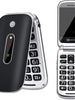 Seniors Phone Large Keys - Seniors GSM - Flip Phone Simlock Free - SOS Button - Prepaid Phone With SIM Card - Seniors Mobile Phone 