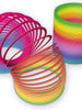 Magic Spring Treppenfeder – Regenbogenfarbe – Magic Spring – Mega großer Treppenläufer 100 mm x 100 mm – Spirale – Schlaufenfeder – Treppenfedern für Kinder ab 3 Jahren – Schön als Geschenk 