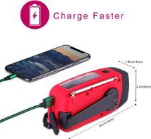 Rode Noodradio - Noodradio Opwindbaar - Noodpakket - Noodrantsoen - Dynamo Radio