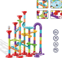 Marble Run Pipeline Toys Set - 93 Delig - Inclusief 30 Knikkers - Marble Rush - Knikkerbaan - Leuk als Cadeau