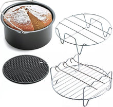 Luxe Airfryer Accesoires - 8 Delig Set - 20 cm - Airfryer Bakvorm - Bakset Airfryer