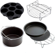 Luxury Airfryer Accessories - 8 Piece Set - 20 cm - Airfryer Baking Mold - Airfryer Baking Set 