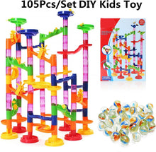 Marble Run Pipeline Toys Set - 105 Pieces - Marble Rush - Marble Track - Marble Race Track - Marble Race - Marbles - Nice as a Gift 