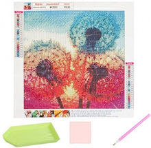 Diamantmalerei - Löwenzahn - 30x30cm - Mosaikpaket Erwachsene 