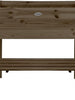 Luxury Growing Table - Brown - Spruce - 80x40x80 (lxwxh) - Growing box on legs - Vegetable garden table - Herb table - Seed box 