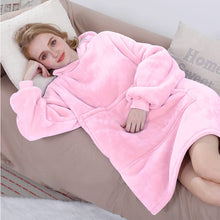 Snuggle Hoodie - Snuggie - Fleece Deken Met Mouwen - Roze - Tv-deken met mouwen - 113 x 74 cm - Plaid - Warmtedeken - Knuffeldeken