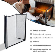 Fireplace Screen With Lever - Fireplace Screen - Spark Screen - Steel 
