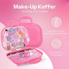 Schminkkoffer 25 Teile - Rosa - Schminkkoffer mit Inhalt - Schminkkoffer Mädchen - Schminkkoffer Kinder - Schminkset für Mädchen