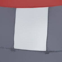Luxus-Duschzelt - Grau/Rot - 110x110x190 (LxBxH) - Schuppenzelt Camping - Umkleidezelt - Wasserbeständig - Faltbar - Inkl. Aufbewahrungstasche 