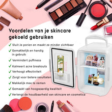 Luxe Skincare Fridge - Wit - Skincare Organizer - Beauty Koelkast - Make Up Koelkast - Beauty Fridge - Skincare Koelkast