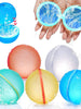 Reusable Water Balloons - 6 pieces - Includes Storage Bag - Balloons Self-closing - Water Balloons - Water Ball 