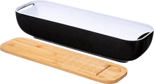 Luxe Ontbijtkoek Bewaardoos Met Snijplank En Mes - Zwart - Met Bamboe deksel - Brooddoos - Ontbijtkoek Vershouddoos