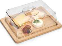 Luxus-Käsebox – inklusive Butterdose mit Deckel – Käseglocke – Käse-Aufbewahrungsbox für Kühlschrank – Frischhaltebox 