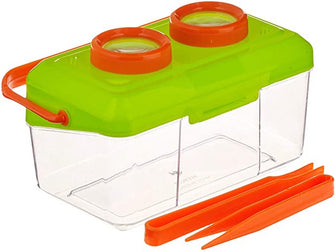 Insektenglas für Kinder – mit Pinzette und Trageband – Insektenspielzeug – Insektenbetrachter – Lernspielzeug