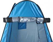 Universelles Duschzelt - Blau - 110x110x190 (LxBxH) - Schuppenzelt Camping - Umkleidezelt - Wasserbeständig - Faltbar - Inkl. Aufbewahrungstasche 
