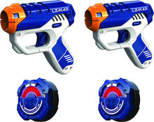 Complete Laser Tag Set for Children - 2 Persons - Blue/White 