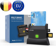STOBE eID Card Reader Belgium - Identity Card Reader &amp; Multi Card Reader - SD - SIM - TF - Card Reader Identity Card Belgium 
