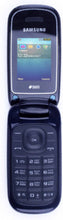 Samsung E1272 - Dark blue - Includes Free SIM card - Flip phone SIM-free - Prepaid phone with SIM card 