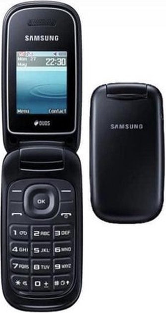 Samsung E1272 - Zwart - Inclusief Gratis Simkaart - Klaptelefoon Simlockvrij - Prepaid telefoon met simkaart