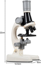 Mikroskop mit Zubehör – Enthält 12 zusätzliche Vorbereitungen – Kindermikroskop – Bis zu X1200 – Mikroskop für Kinder – Lernspielzeug – Kindermikroskop – Mikroskop – Teleskop 