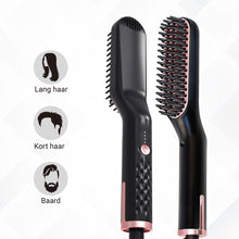 Luxuriöser Bartglätter – Bartbürste – Bartstyler – Mini-Glätteisen für kurzes Haar – Heißkamm – Haarpflege – für dünnes und dickes Haar